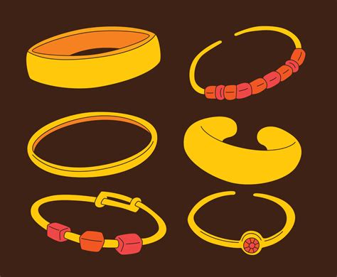 Bracelet Collection Vector Vector Art & Graphics | freevector.com