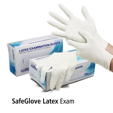 Jual Sarung Tangan Karet Safe Glove Latex Powder Hand Gloves Latex