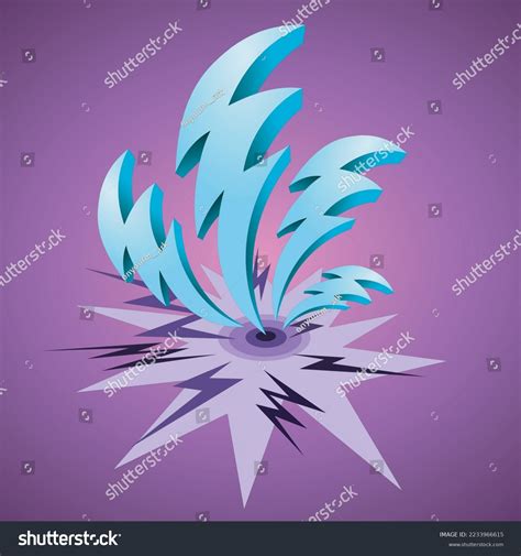 Blue Lightning Bolt Iconsflash Symbol Thunderbolt Stock Vector (Royalty ...