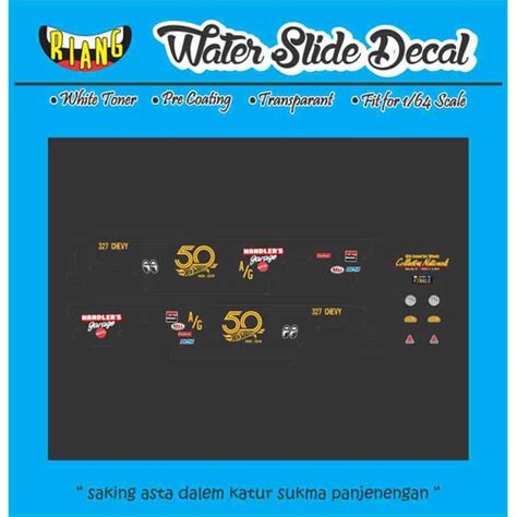 Jual Decal Waterslide Hot Wheels Gasser Th Hitam Kota Denpasar