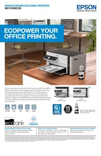 Epson Ecotank Monochrome M All In One Inktank Wifi Printer At Rs