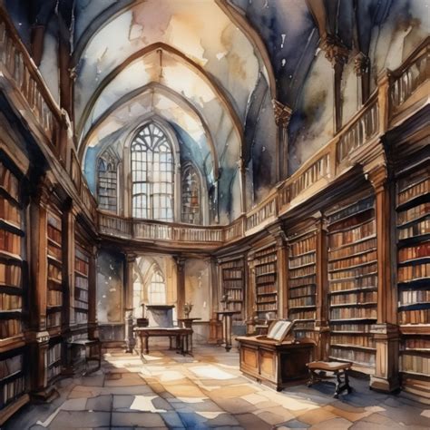 An Old Library In A Medieval Castle Free Stock Photo - Public Domain ...