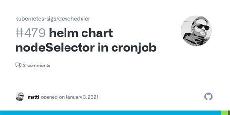 Helm Chart Nodeselector In Cronjob Issue Kubernetes Sigs