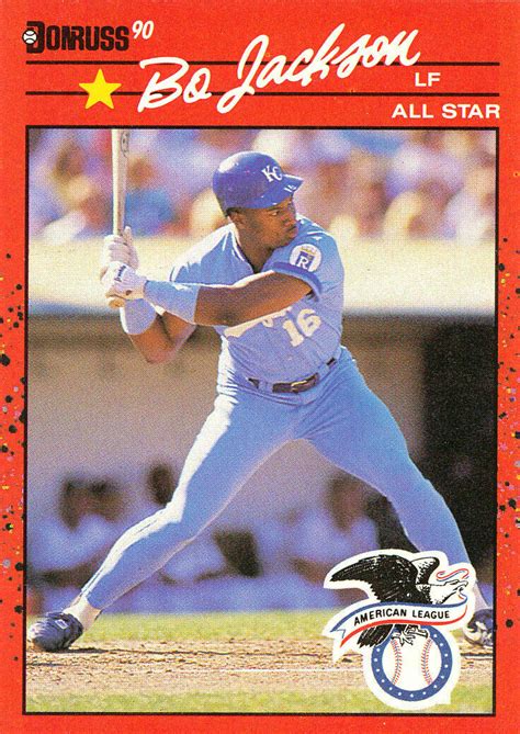 Donruss All Star Bo Jackson Royals Auburn Tigers Ebay