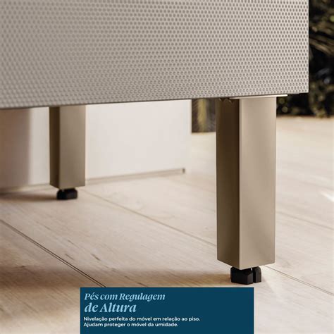 Cozinha Completa Proença 5 Portas 1 Gaveta Ripado Nogueira Nude Prime