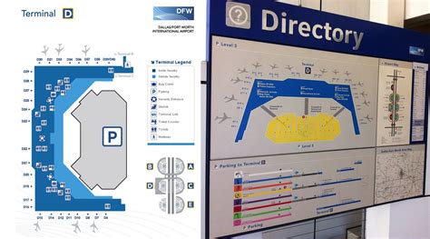 Terminal D at DFW map - Dallas Fort Worth Airport