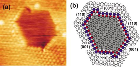 Color Online A Atomically Resolved Topographic Sfm Images Of A