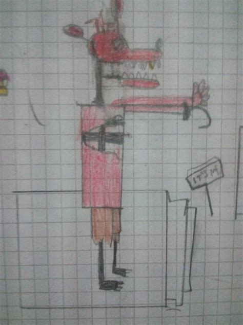 Como me salio mi dibujo de foxy FNaF Amino Español Amino