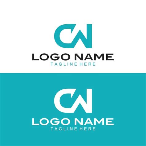 Premium Vector Vector Letter Cw Monogram Logo Design