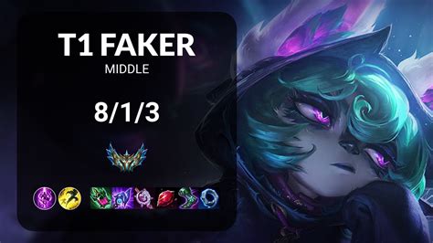 T Faker Vex Vs Neeko Middle Kr Challenger Patch Youtube