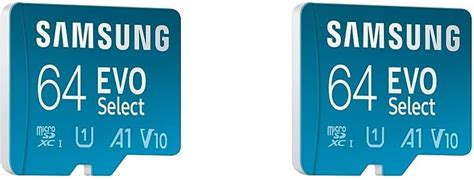 Samsung EVO Select 64GB microSDXC UHS-I U1 130MB/s Full HD Memory Card ...