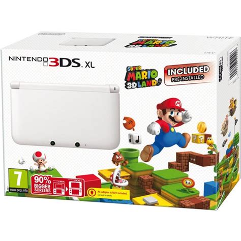 Nintendo 3ds Xl Console Limited Edition Ice White Includes Super Mario 3d Land Pre Installed