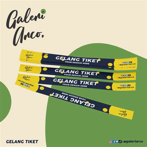 Contoh Desain Tiket Gelang Homecare24