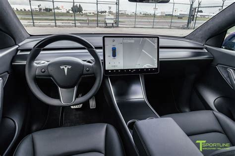 Tesla Model Black Interior Hd