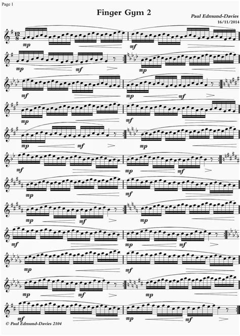 Teach Flute Finger Gyrm With Paul Edmund Davies Flute Sheet Music