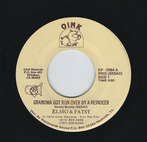 Elmo And Patsy Grandma Got Run Over By A Reindeer 1979 Vinyl Discogs