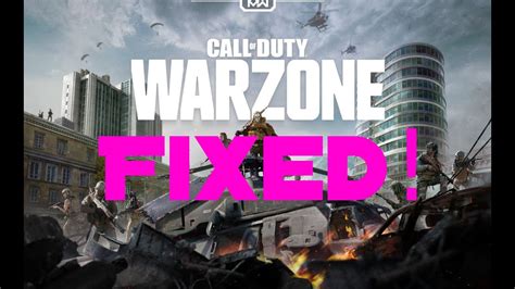 Call Of Duty Modern Warfare Pc Crashing Fix For Warzone Youtube