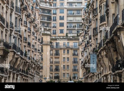 Beautiful Street in Paris Stock Photo - Alamy