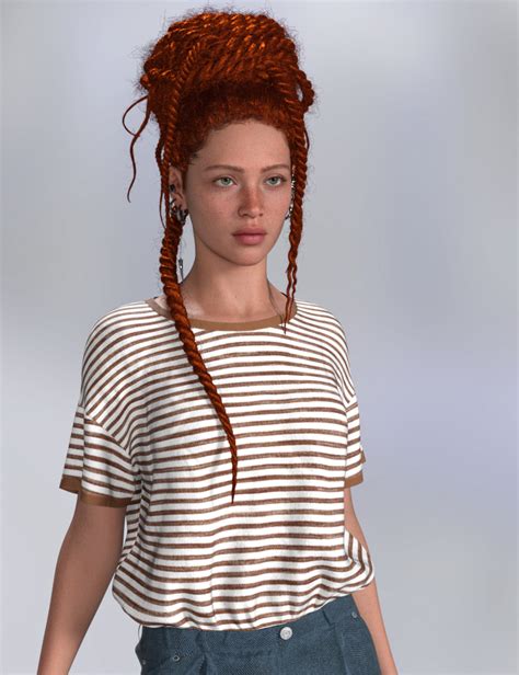 Twists Bun For Genesis 9 Daz 3D