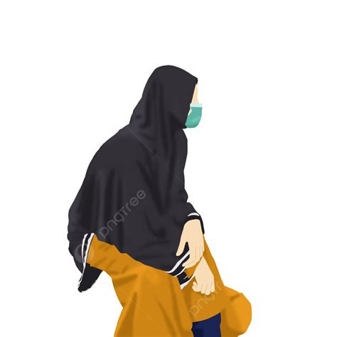 Hijab Mulher Uma M Scara Sentado Png Mulher Sentada Mulher Hijab