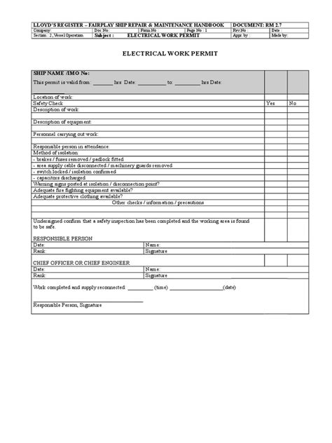 02 07 Electrical Work Permit Pdf