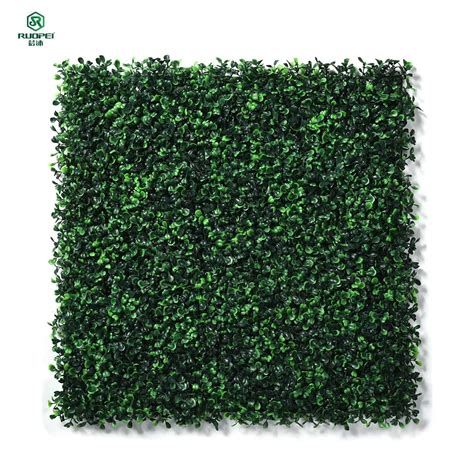 Customizable Artificial Boxwood Panel For Vertical Wall Artificial