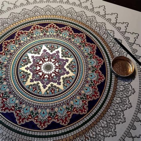 Pin By Selda Dalarslan On Mandala Tezhip Art Mandala Drawing