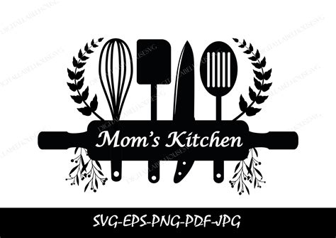 Kitchen Utensils Split Monogram Svg Kitchen Split With Olives Svg