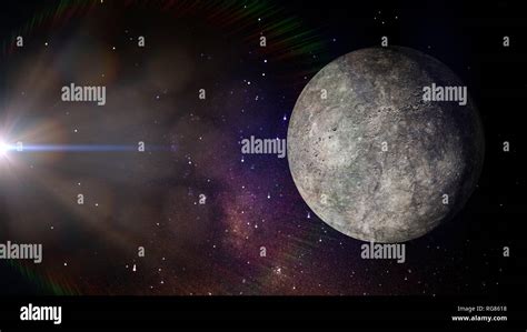 the planet Mercury, smallest planet of the solar system Stock Photo - Alamy