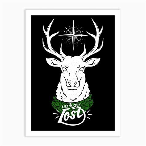 Lets Get Lost Art Print by Artthree - Fy