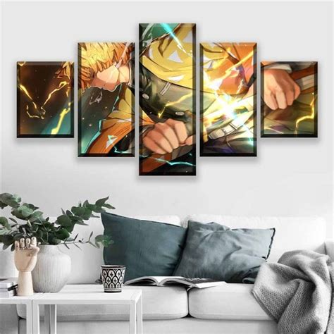 Demon Slayer Kimetsu No Yaiba Poster Canvas Wall Art Demon Slayer Stuff