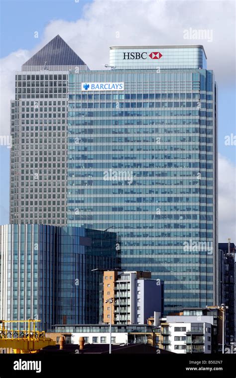 Canary Wharf and Barclays headquarters,London Stock Photo - Alamy