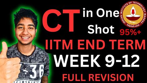 Computational Thinking End Term In One Shot Week 9 12 Full Revision