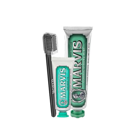 Marvis Classic Strong Mint Diş Macunu 85 ml 25 ml ve Diş Fırçası