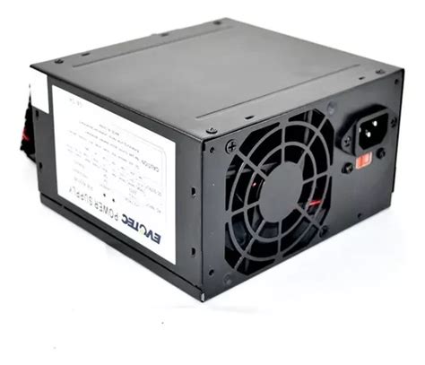 Fuente De Poder Pc 600w Evotec P4600w Atx 24 Pines Sata MercadoLibre