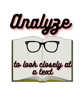 Analyze Definition by Rocking Reading Ruhl | TPT