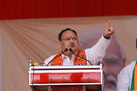 Honble Bjp National President Shri Jp Nadda Addressing A Public