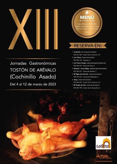 Jornadas gastronómicas de Arévalo 2023 Cochinillo de Arévalo