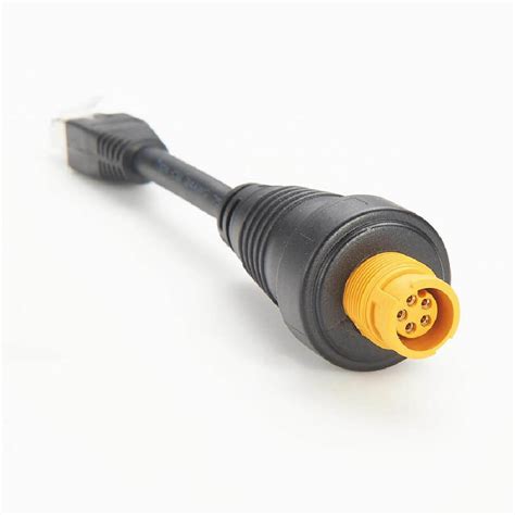 Cable Adaptador Ethernet Redondo Amarillo RJ45 Para Pantallas Simrad