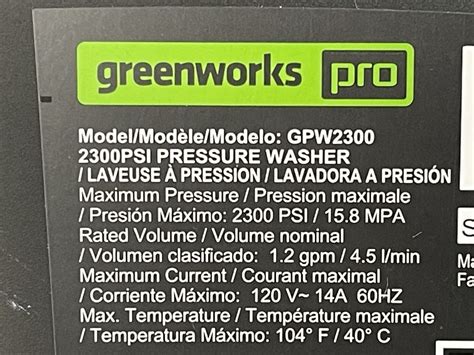 Greenworks GPW2300 Pro 2300-PSI TruBrushless Electric Pressure Washer ...