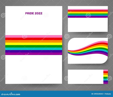 Gay Pride 2022 Wave Rainbow Flag LGBTQIA Template Diversity E Inclusivity Pride Banner With