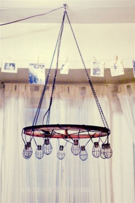 DIY Industrial And Vintage Chandelier - Shelterness