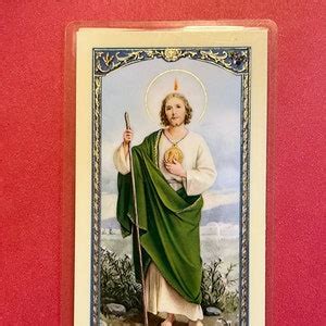 St. Jude Prayer Card in English. - Etsy