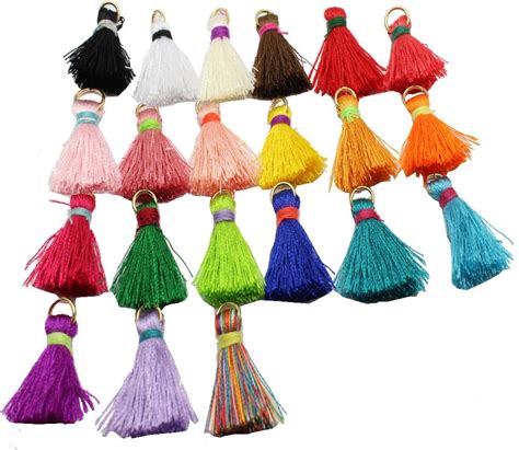 Fashion 21pcslot 25cm1 Mini Tassels Tiny Short Silk Tassels Diy