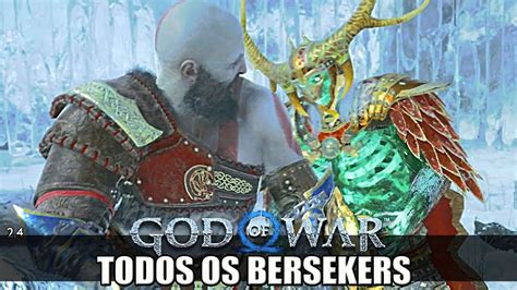 GOD OF WAR Ragnarok TODOS Os BERSEKERS Dublado PT BR HARD God Of