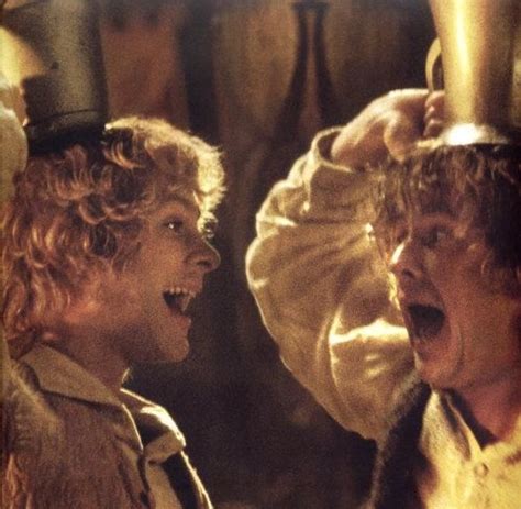 Merry And Pippin Celebrating At Edoras In The Hobbit The Hobbit