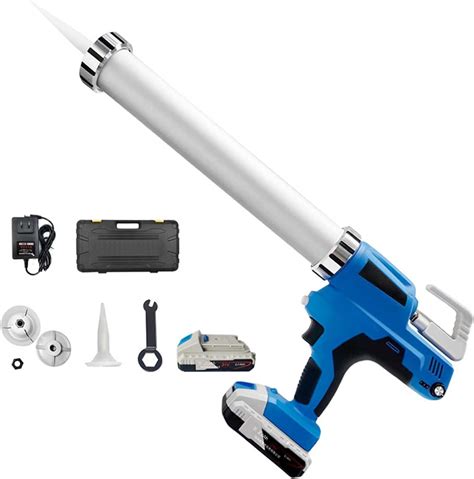 Cordless Caulking Gun No Drip 21v Electric Caulk And Adhesive Gun Kit 10oz 20oz