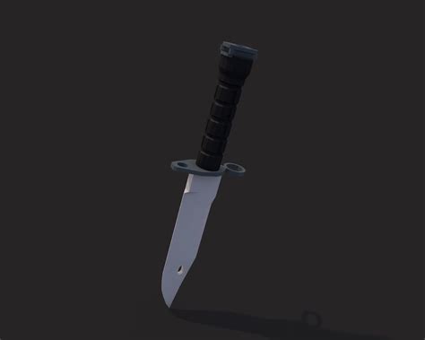 D Model Low Poly Combat Knives Pack Vr Ar Low Poly Cgtrader