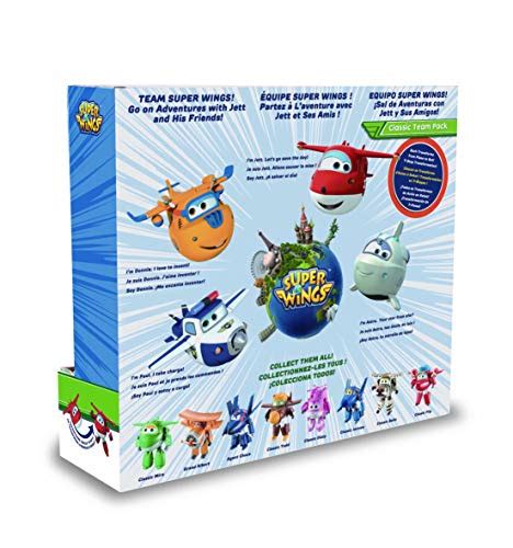 Super Wings 5 Transforming Characters 4 Pack Combine Jett Paul