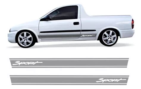Adesivo Faixa Corsa Picape Sport Grafite Compat Vel R Mercadolivre